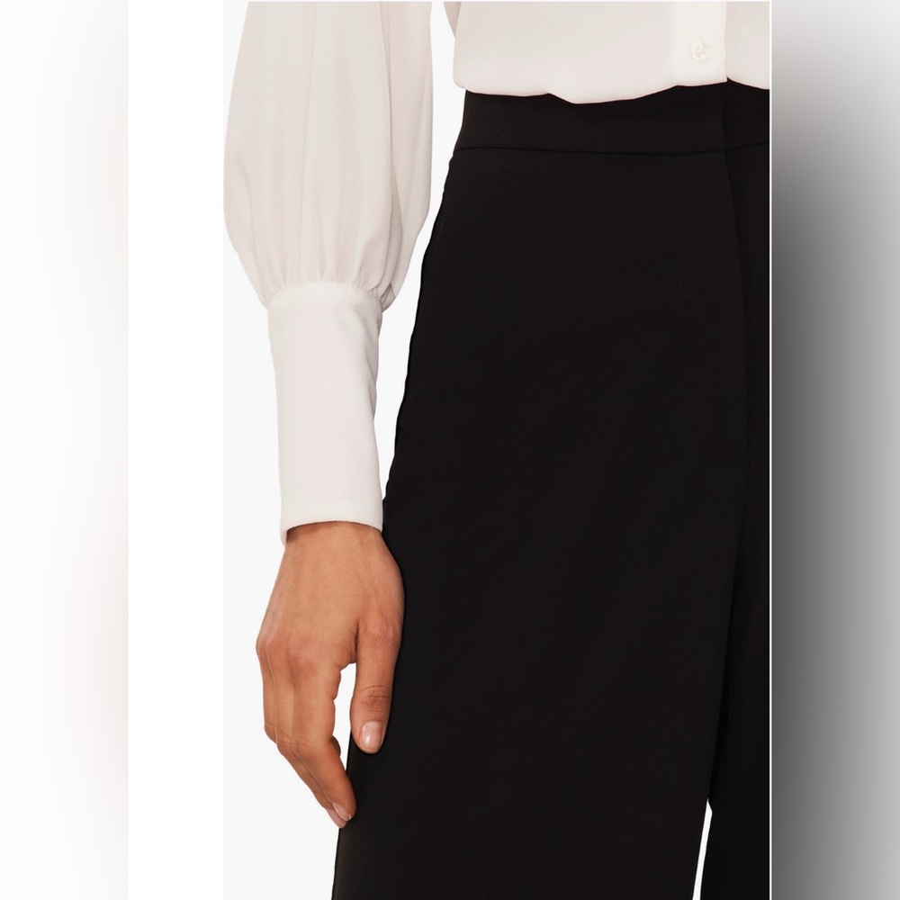 Halogen High Waist Wide Leg Women's Black Pants Size 6 NWOT - Picture 3 of 10